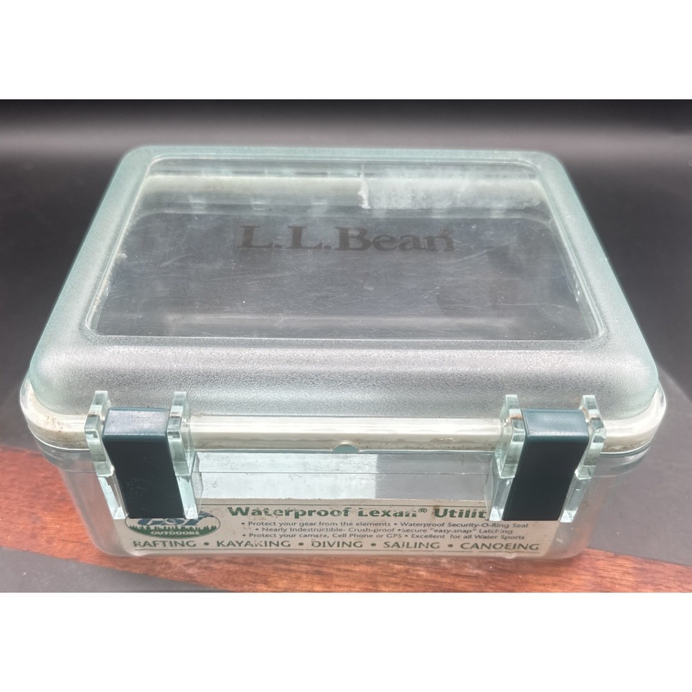 LL Bean GSI Outdoors Waterproof Lexan Utility Box | 7.5" x 6" x 3.75"